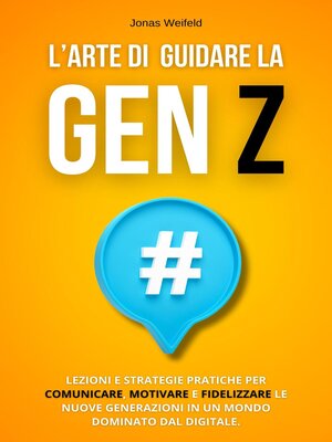 cover image of L'Arte Di Guidare La Gen Z